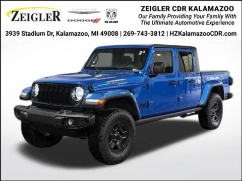 Blue 2024 Jeep Gladiator Willys for sale in Kalamazoo, MI