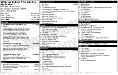 More photos of 2024 Jeep Gladiator Willys at Zeigler BMW of Kalamazoo, MI