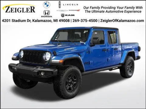 Blue 2024 Jeep Gladiator Willys for sale in Kalamazoo, MI