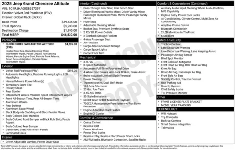 More photos of 2025 Jeep Grand Cherokee Altitude at Zeigler BMW of Kalamazoo, MI