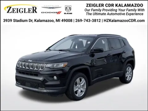 Black 2022 Jeep Compass Latitude for sale in Kalamazoo, MI