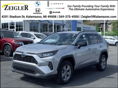 Silver 2022 Toyota RAV4 Hybrid LE for sale in Kalamazoo, MI