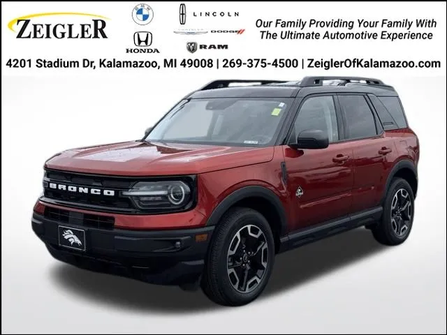 Red 2024 Ford Bronco Sport Outer Banks for sale in Kalamazoo, MI