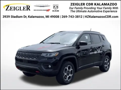 Black 2022 Jeep Compass Trailhawk for sale in Kalamazoo, MI