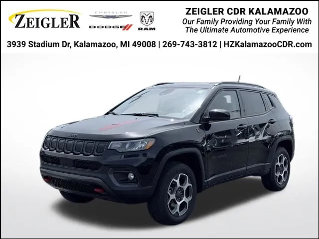 Black 2022 Jeep Compass Trailhawk for sale in Kalamazoo, MI