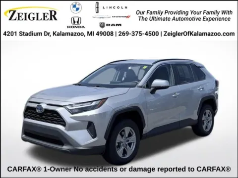Silver 2022 Toyota RAV4 Hybrid XLE for sale in Kalamazoo, MI