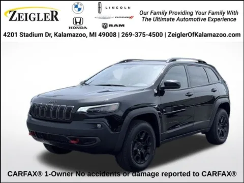 Black 2022 Jeep Cherokee Trailhawk for sale in Kalamazoo, MI