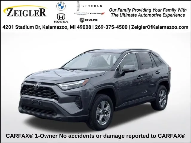 Gray 2025 Toyota RAV4 Hybrid XLE for sale in Kalamazoo, MI