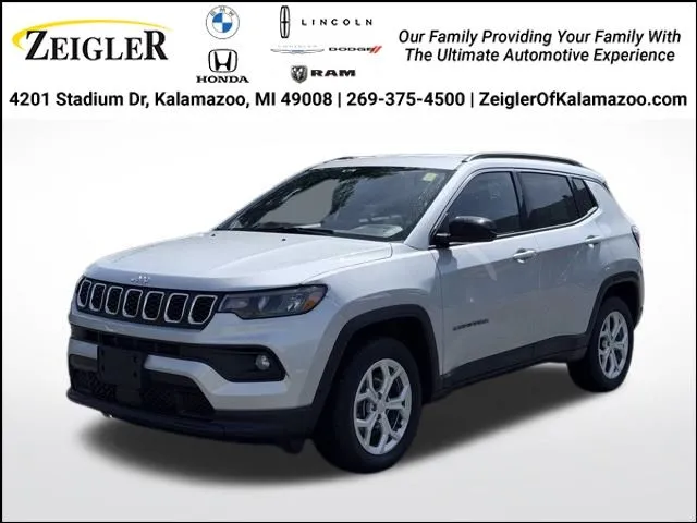 Silver 2024 Jeep Compass Latitude for sale in Kalamazoo, MI