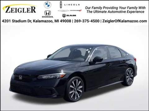 Black 2023 Honda Civic EX for sale in Kalamazoo, MI
