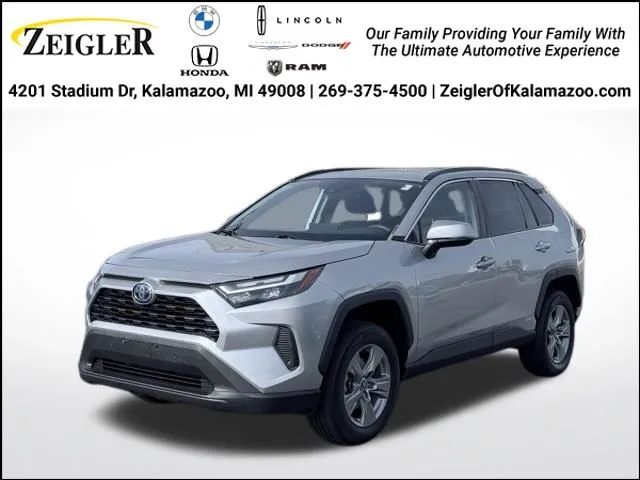 Silver 2022 Toyota RAV4 Hybrid XLE for sale in Kalamazoo, MI