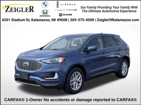 Blue 2024 Ford Edge SEL for sale in Kalamazoo, MI