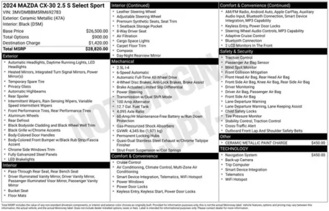 More photos of 2024 Mazda CX-30 2.5 S Select Sport at Zeigler BMW of Kalamazoo, MI