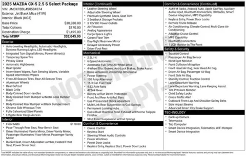 More photos of 2025 Mazda CX-5 2.5 S Select Package at Zeigler BMW of Kalamazoo, MI
