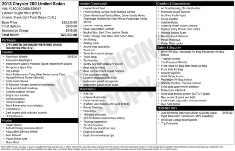 More photos of 2013 Chrysler 200 Limited at Zeigler BMW of Kalamazoo, MI