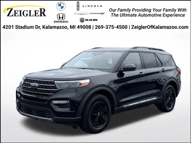 Black 2020 Ford Explorer XLT for sale in Kalamazoo, MI