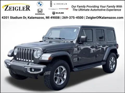 Gray 2018 Jeep Wrangler Unlimited Sahara for sale in Kalamazoo, MI