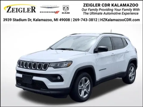 White 2024 Jeep Compass Latitude for sale in Kalamazoo, MI
