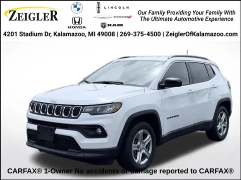 White 2024 Jeep Compass Latitude for sale in Kalamazoo, MI