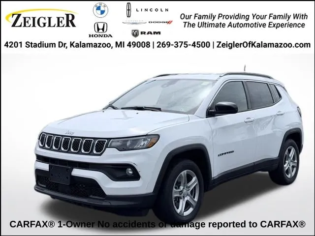 White 2024 Jeep Compass Latitude for sale in Kalamazoo, MI