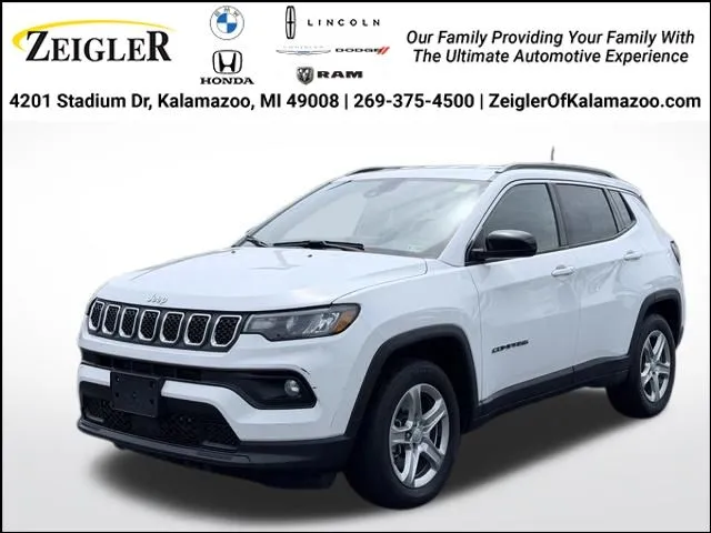 White 2024 Jeep Compass Latitude for sale in Kalamazoo, MI