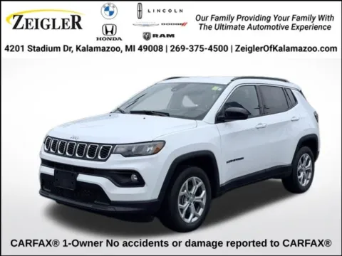 White 2024 Jeep Compass Latitude for sale in Kalamazoo, MI