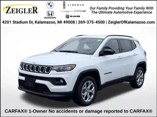 White 2024 Jeep Compass Latitude for sale in Kalamazoo, MI
