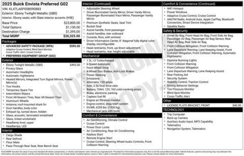 More photos of 2025 Buick Envista Preferred at Zeigler BMW of Kalamazoo, MI