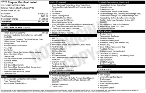More photos of 2025 Chrysler Pacifica Limited at Zeigler BMW of Kalamazoo, MI