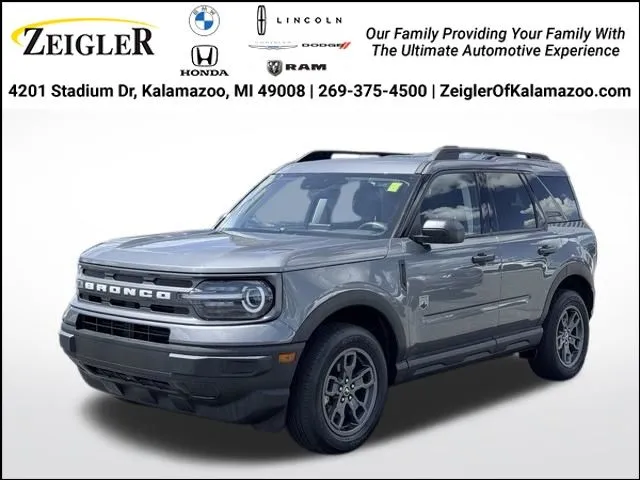 Gray 2024 Ford Bronco Sport Big Bend for sale in Kalamazoo, MI