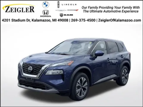 Blue 2023 Nissan Rogue SV for sale in Kalamazoo, MI