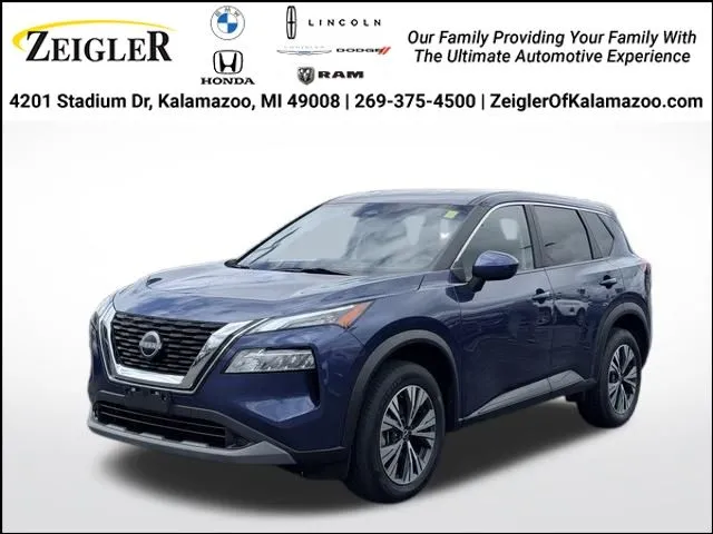 Blue 2023 Nissan Rogue SV for sale in Kalamazoo, MI