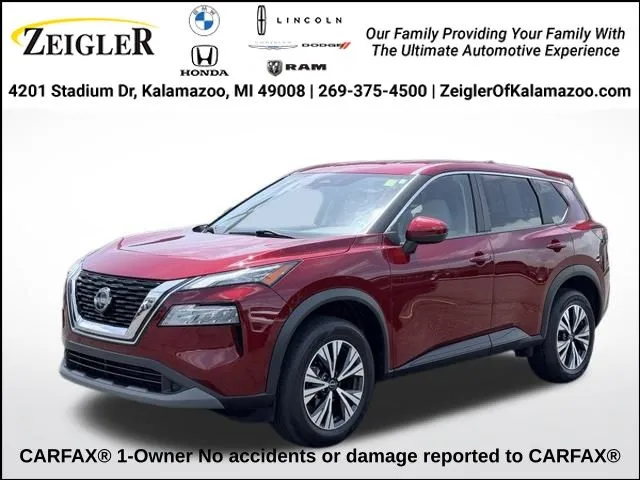 Red 2022 Nissan Rogue SV for sale in Kalamazoo, MI