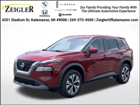 Red 2022 Nissan Rogue SV for sale in Kalamazoo, MI