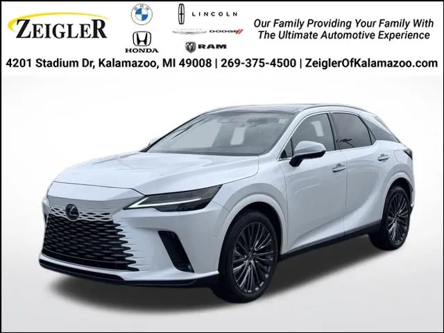 White 2024 Lexus RX 350h Luxury for sale in Kalamazoo, MI