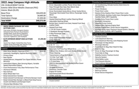 More photos of 2022 Jeep Compass High Altitude at Zeigler BMW of Kalamazoo, MI
