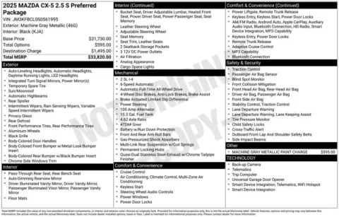 More photos of 2025 Mazda CX-5 2.5 S Preferred Package at Zeigler BMW of Kalamazoo, MI