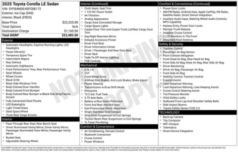 More photos of 2025 Toyota Corolla LE at Zeigler BMW of Kalamazoo, MI