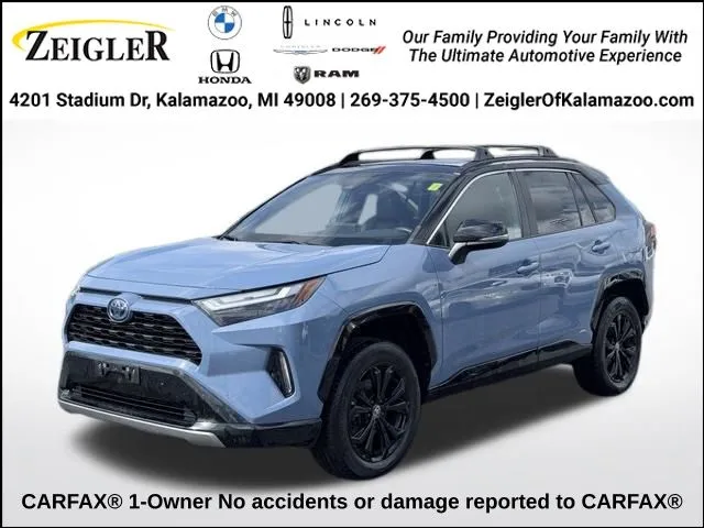 Black 2022 Toyota RAV4 Hybrid XSE for sale in Kalamazoo, MI