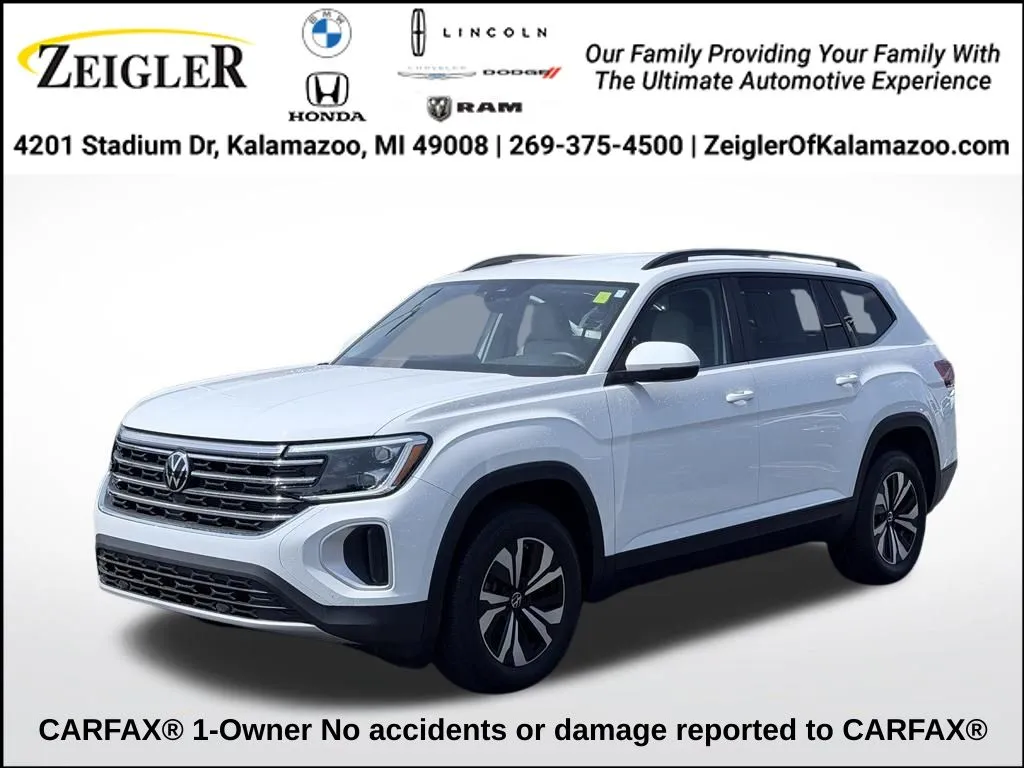 White 2024 Volkswagen Atlas 2.0T SE for sale in Kalamazoo, MI