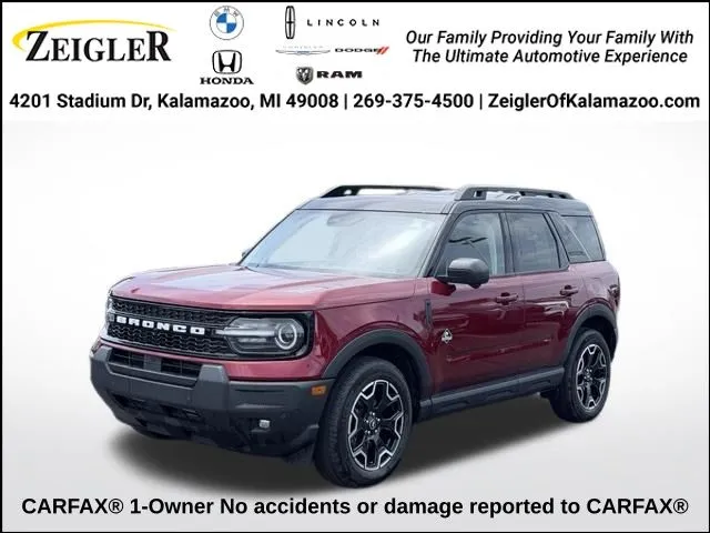 Red 2025 Ford Bronco Sport Outer Banks for sale in Kalamazoo, MI