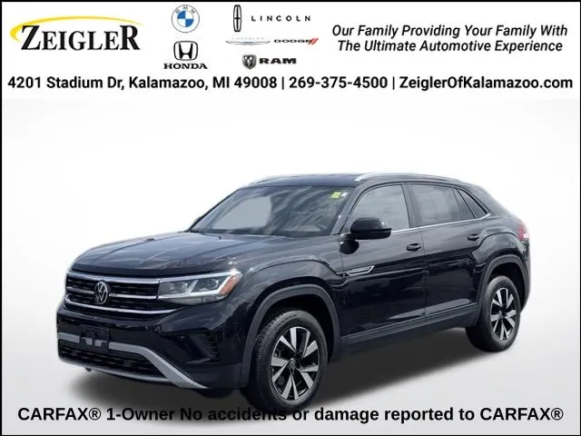 Black 2023 Volkswagen Atlas Cross Sport 2.0T SE for sale in Kalamazoo, MI