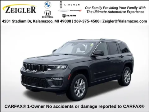 Gray 2022 Jeep Grand Cherokee Limited for sale in Kalamazoo, MI