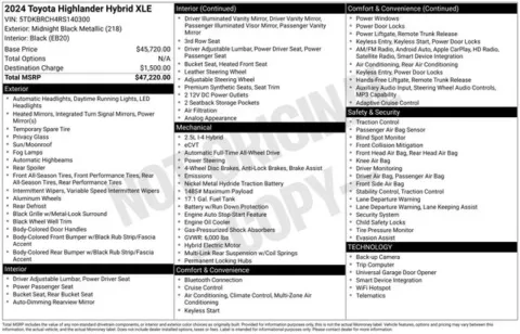 More photos of 2024 Toyota Highlander Hybrid XLE at Zeigler BMW of Kalamazoo, MI