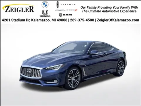 Blue 2018 INFINITI Q60 3.0t LUXE for sale in Kalamazoo, MI