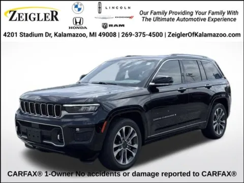 Black 2022 Jeep Grand Cherokee Overland for sale in Kalamazoo, MI