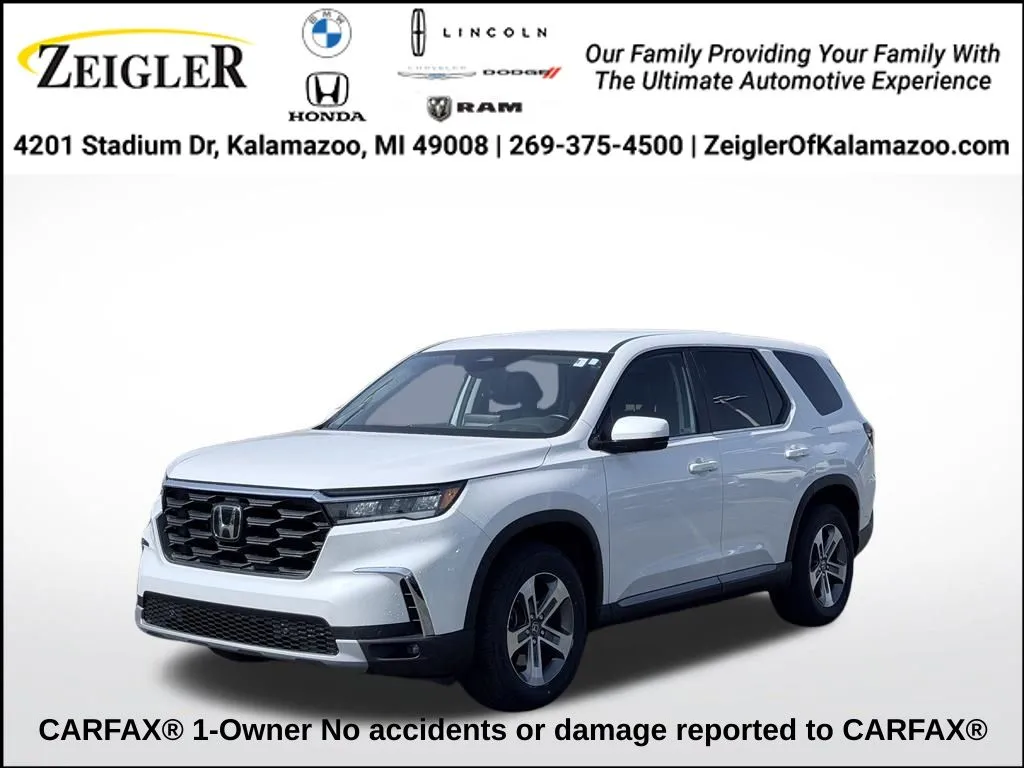 White 2024 Honda Pilot EX-L for sale in Kalamazoo, MI