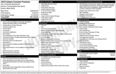 More photos of 2023 Subaru Forester Premium at Zeigler BMW of Kalamazoo, MI