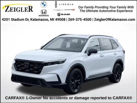 White 2025 Honda CR-V Hybrid Sport-L for sale in Kalamazoo, MI