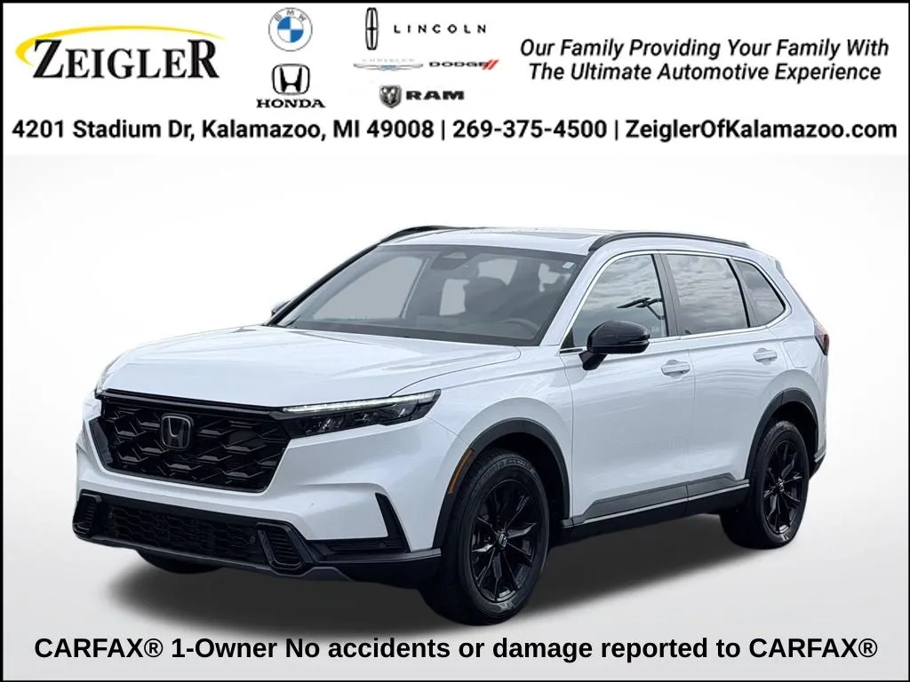 White 2025 Honda CR-V Hybrid Sport-L for sale in Kalamazoo, MI